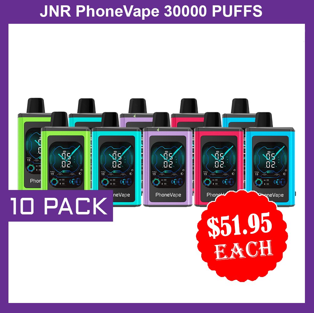 JNR PhoneVape – 10 PACK – 30000 PUFFS
