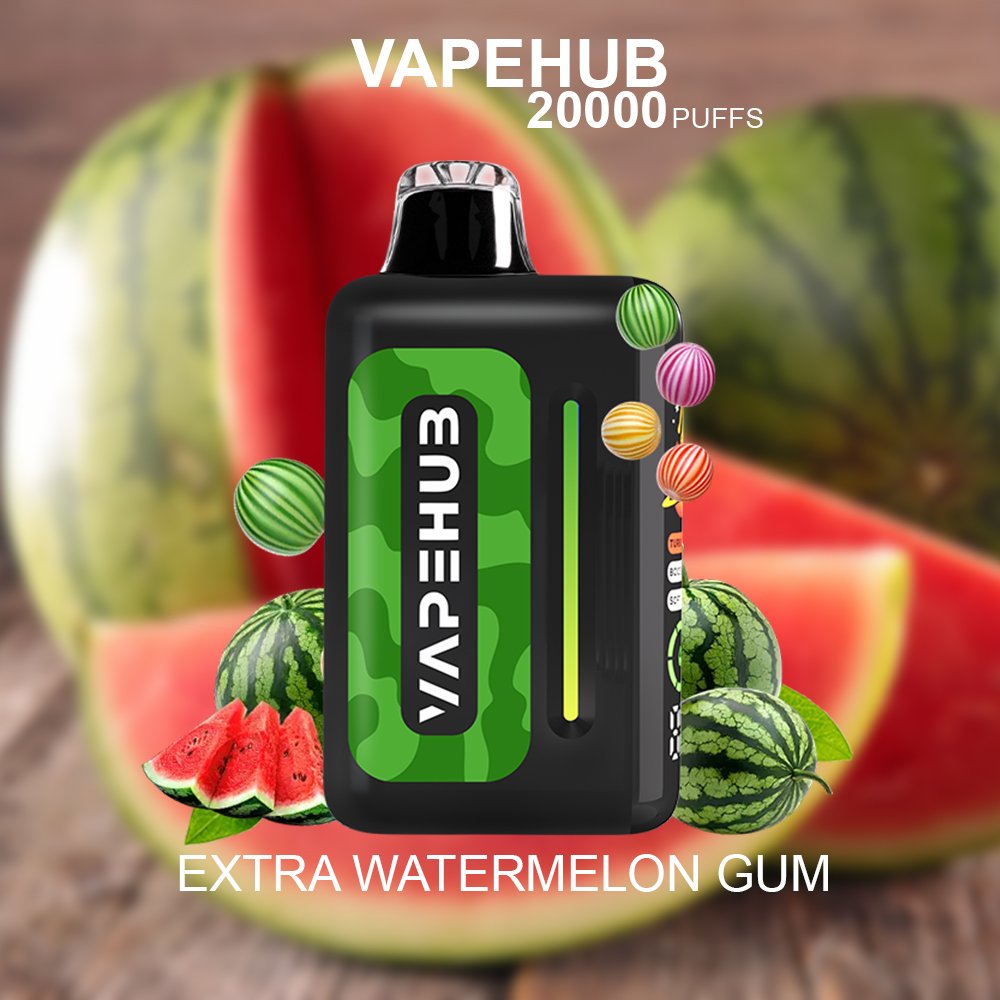 VAPEHUB EXTRA WATERMELON GUM – 20000 PUFFS