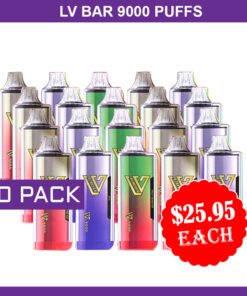 LV BAR – 9000 PUFFS – 20 PACK