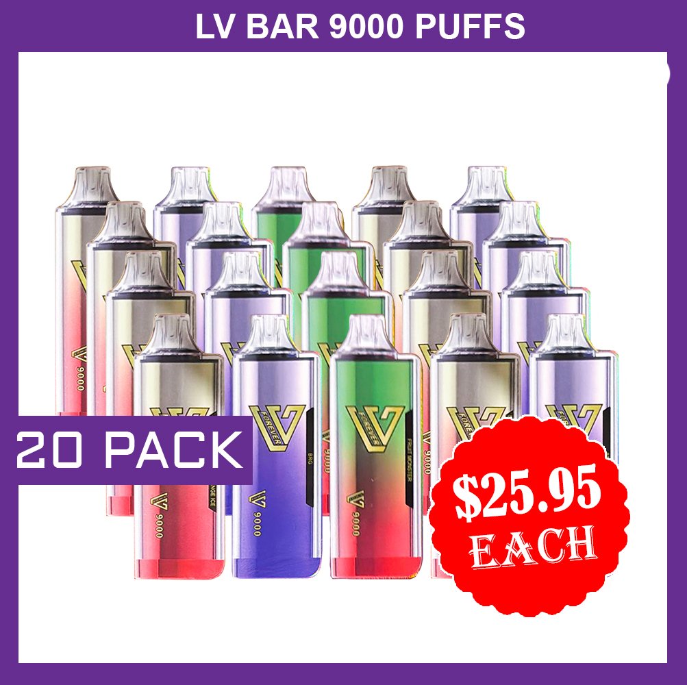 LV BAR – 9000 PUFFS – 20 PACK