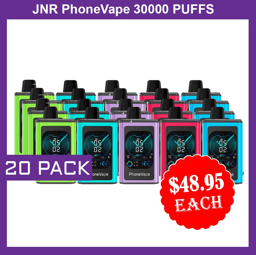 JNR PhoneVape – 20 PACK – 30000 PUFFS