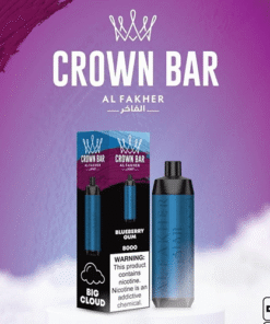 ALFAKHER CROWN BAR BLUEBERRY BUBBLE GUM – 8000 PUFFS