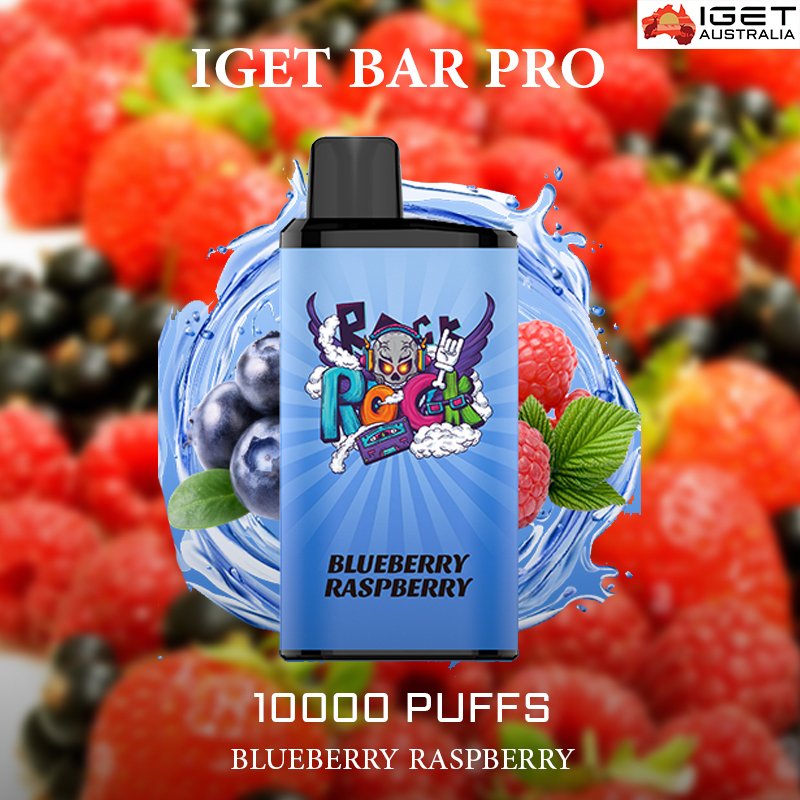IGET BAR PRO – BLUEBERRY RASPBERRY – 10000 PUFFS