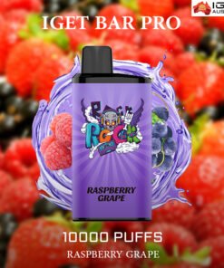 IGET BAR PRO – RASPBERRY GRAPE – 10000 PUFFS