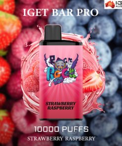 IGET BAR PRO – STRAWBERRY RASPBERRY – 10000 PUFFS
