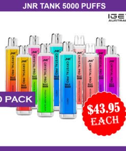 JNR CRYSTAL PRO MAX – 5000 PUFFS – 10 PACK