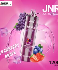 JNR SHISHA HOOKAH – STRAWBERRY GRAPE – 12000 PUFFS