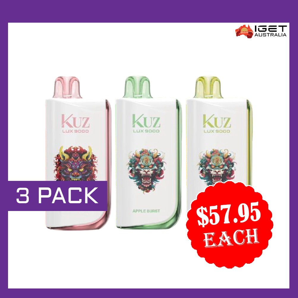 KUZ LUX 9000 PUFFS – 3 PACK