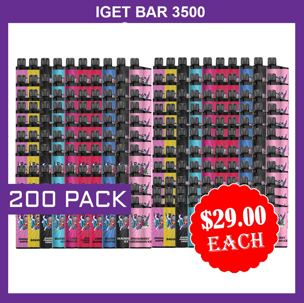 IGET BAR – 3500 PUFFS – 200 PACK