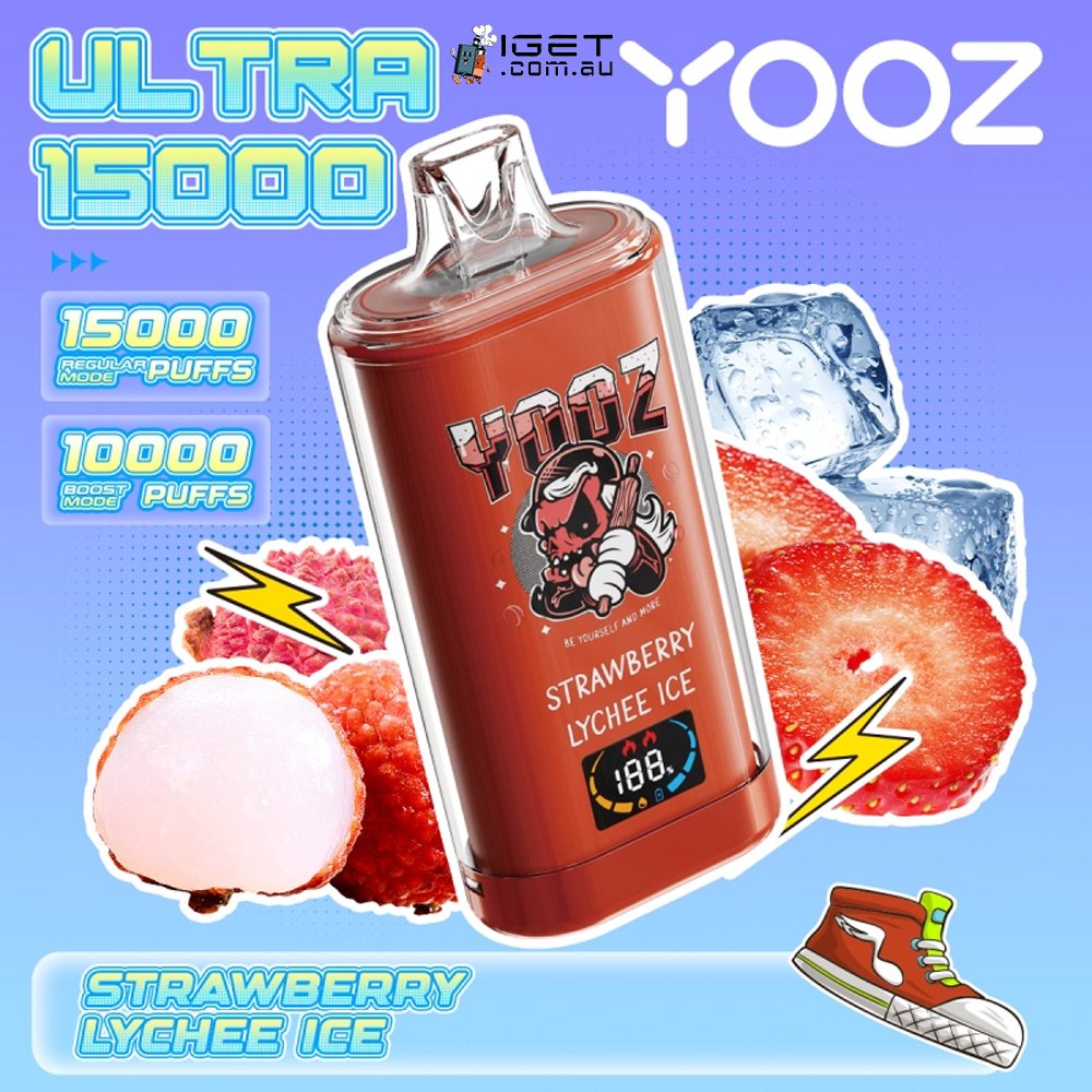 YOOZ ULTRA – STRAWBERRY LYCHEE ICE – 15000 PUFFS