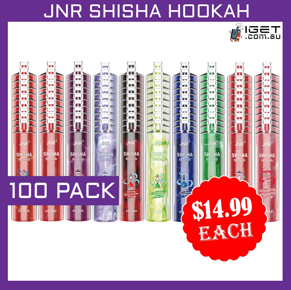 JNR SHISHA HOOKAH 12000 PUFFS – 100 PACK