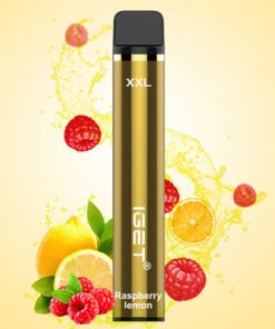 IGET XXL RASPBERRY LEMON – 1800 PUFFS